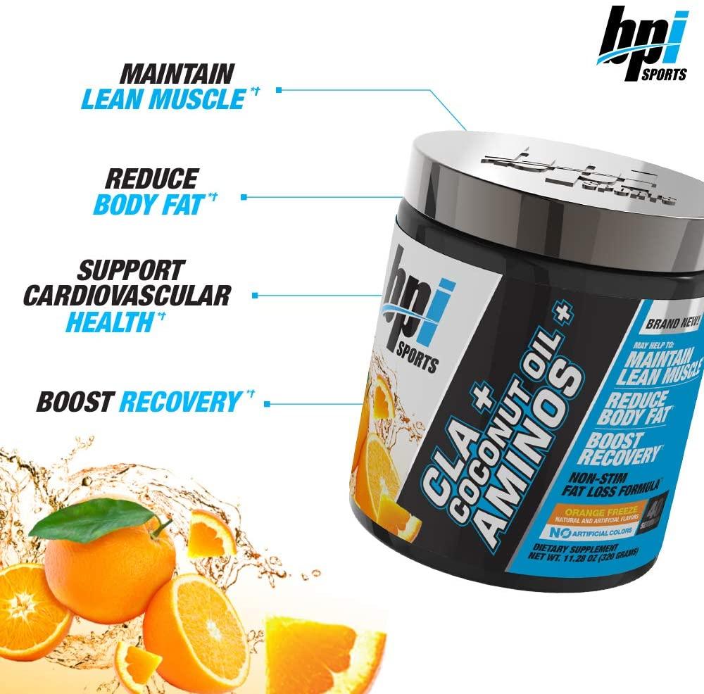 Bpi sports cla + coconut oil + aminos 40 servicios – hardcore supplements